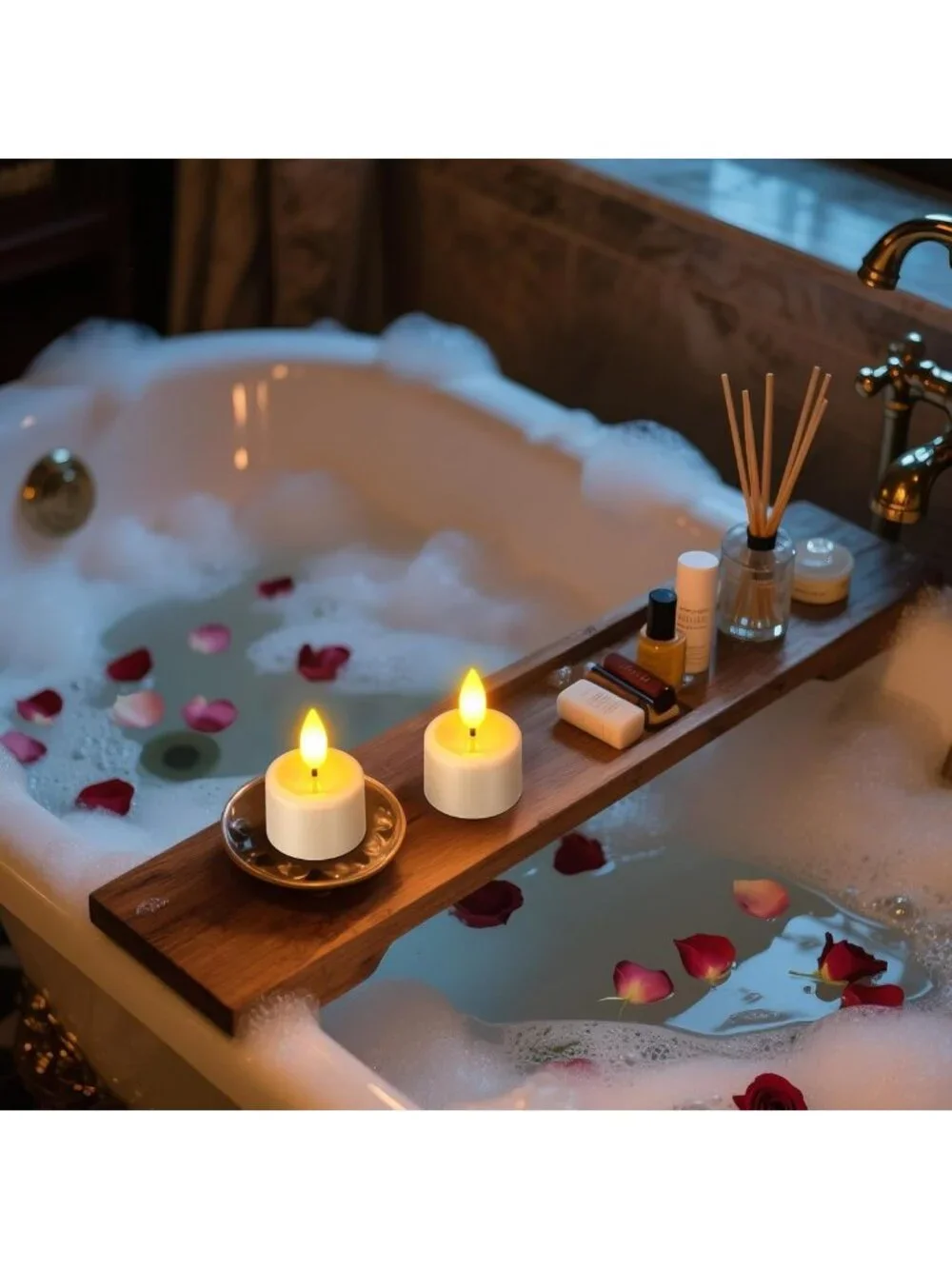Rechargeable Waterproof Tea Light Candles with Remote & Timer - Perfect for
